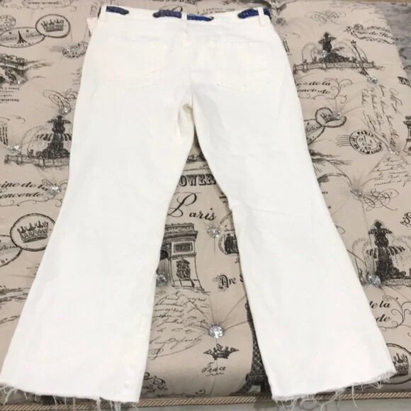 FREE PEOPLE Belt Our Crop Bootcut Jeans - Picture 6 of 7